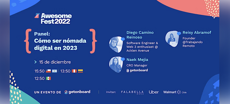 Panel sobre Cómo ser nómada digital en 2023 | AwesomeFest 2022🎉