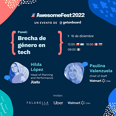Panel Brecha de Género en Tech | AwesomeFest 2022🎉